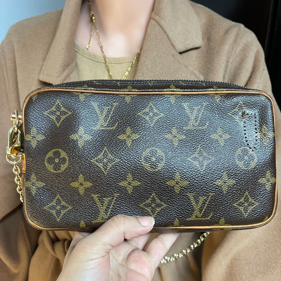 Authentic Louis Vuitton Pochette Marly Bandouliere  Shoulder Bag TH0930 - Picture 4 of 16